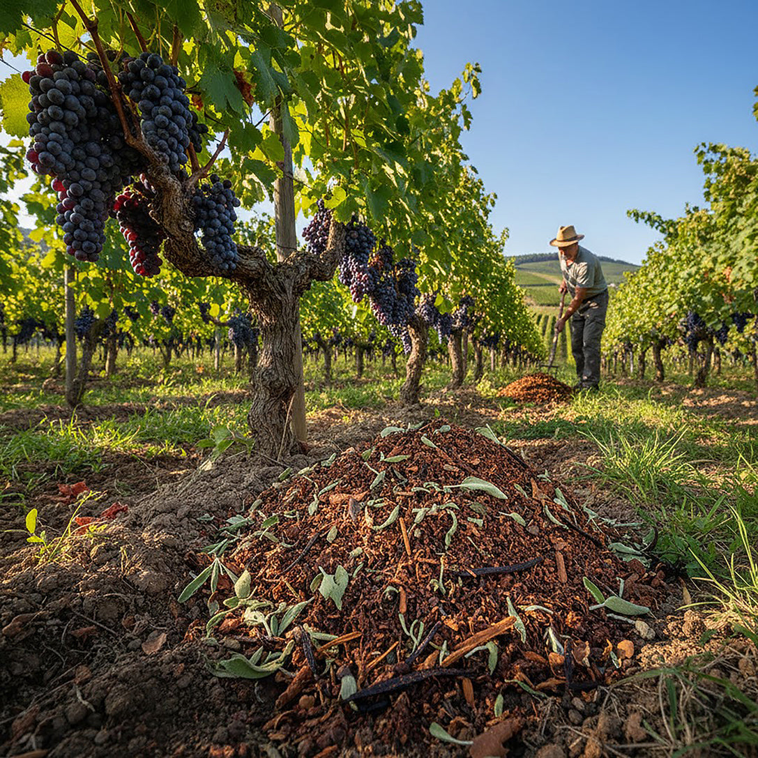 Abfall für den Weinberg: Unsere Botanicals düngen lokale Reben